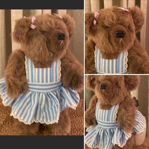 Vintage 1987 Handmade Teddy Bear 16” Jointed
